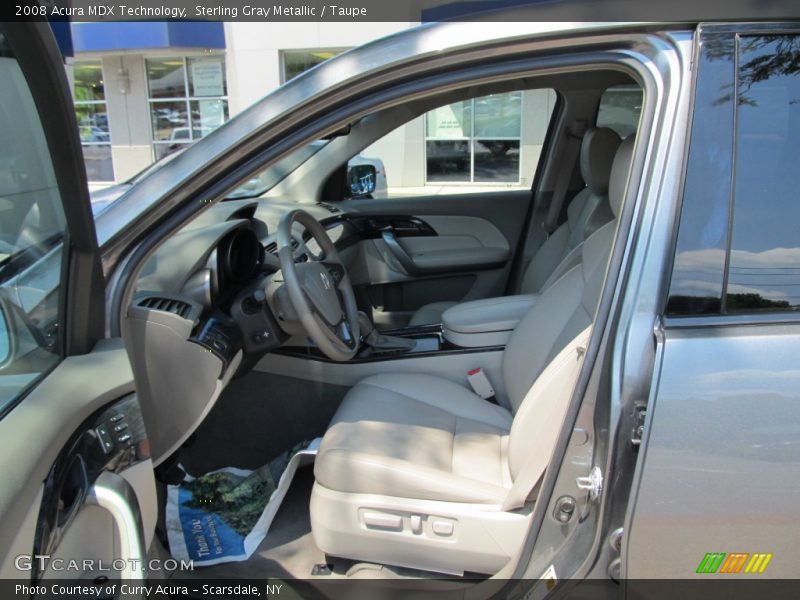 Sterling Gray Metallic / Taupe 2008 Acura MDX Technology