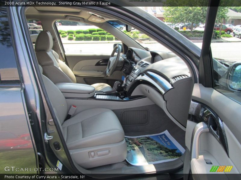 Sterling Gray Metallic / Taupe 2008 Acura MDX Technology