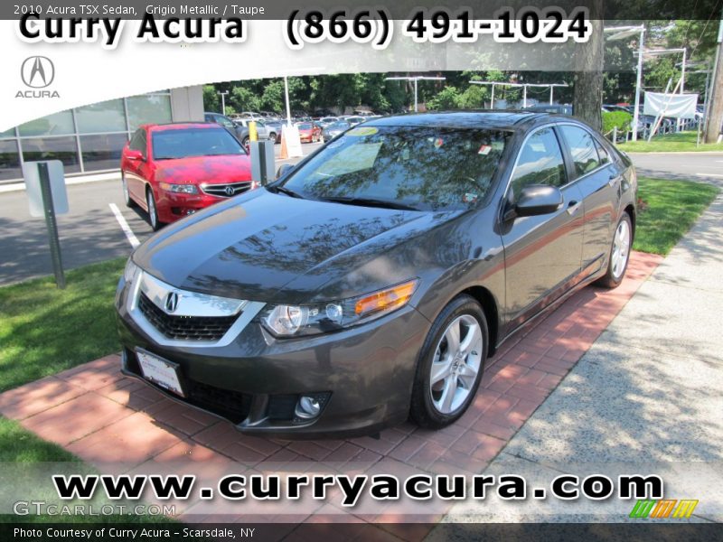 Grigio Metallic / Taupe 2010 Acura TSX Sedan