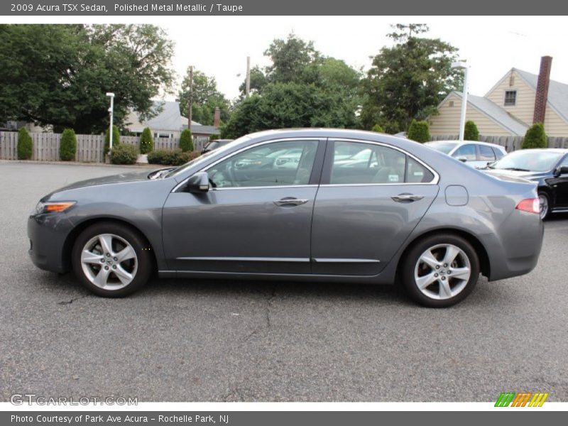 Polished Metal Metallic / Taupe 2009 Acura TSX Sedan