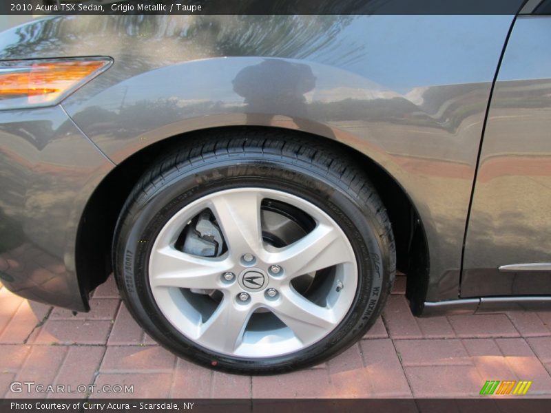 Grigio Metallic / Taupe 2010 Acura TSX Sedan