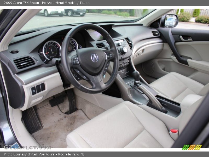 Polished Metal Metallic / Taupe 2009 Acura TSX Sedan