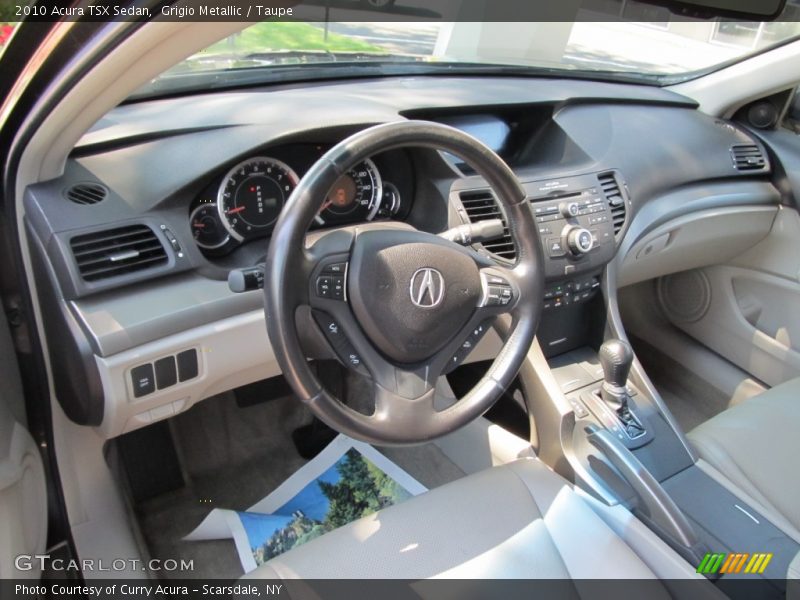 Grigio Metallic / Taupe 2010 Acura TSX Sedan