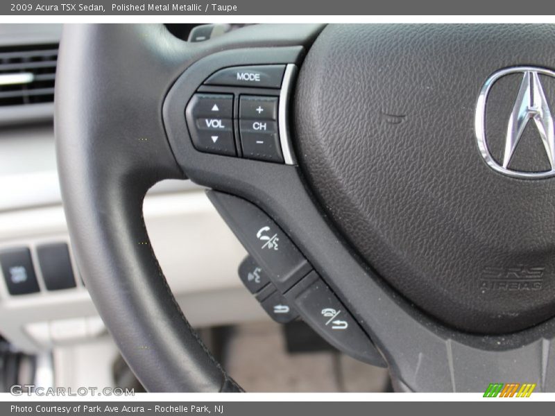 Polished Metal Metallic / Taupe 2009 Acura TSX Sedan