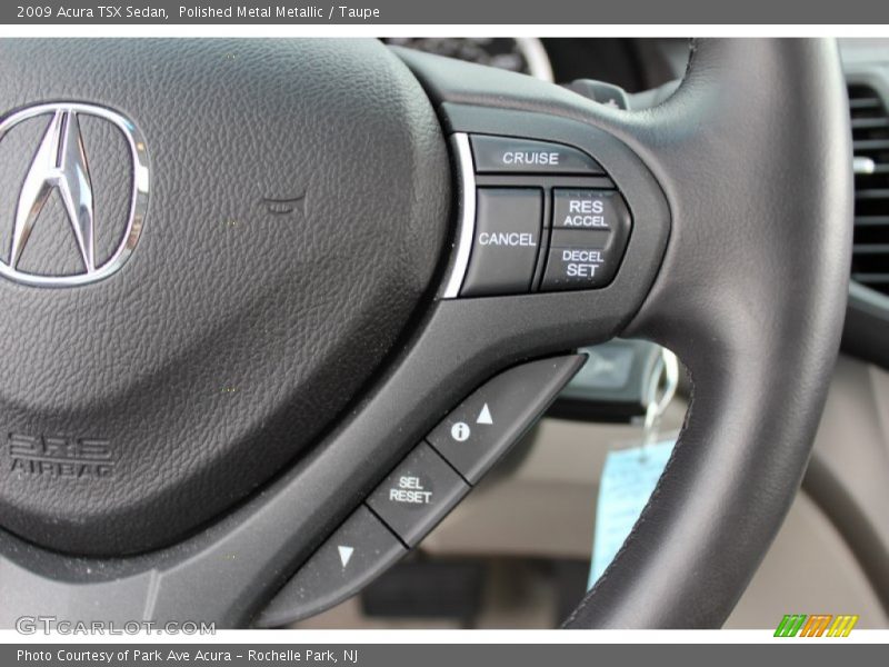 Polished Metal Metallic / Taupe 2009 Acura TSX Sedan