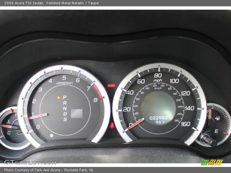 Polished Metal Metallic / Taupe 2009 Acura TSX Sedan