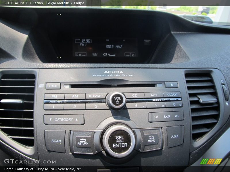 Grigio Metallic / Taupe 2010 Acura TSX Sedan