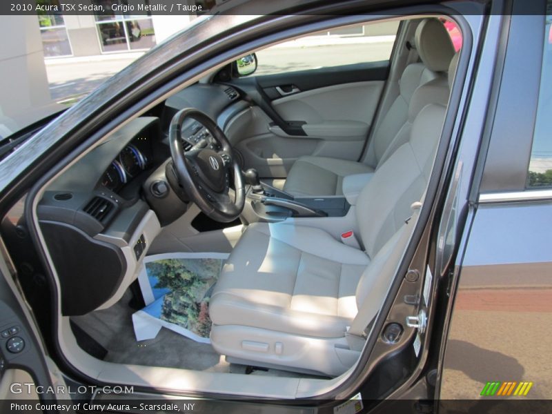 Grigio Metallic / Taupe 2010 Acura TSX Sedan