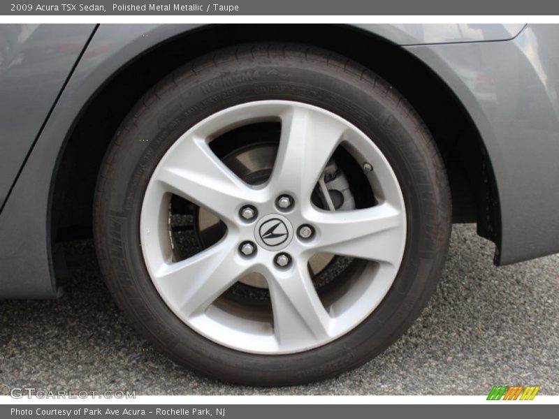 Polished Metal Metallic / Taupe 2009 Acura TSX Sedan