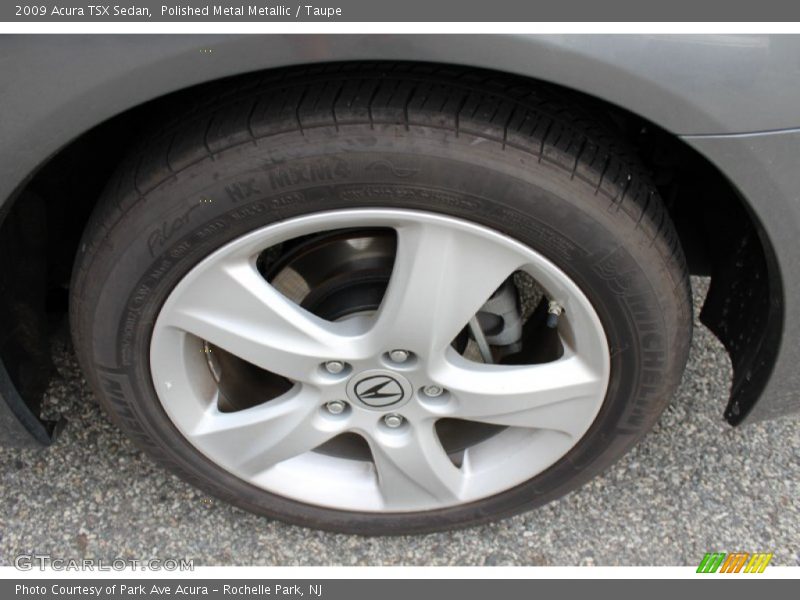Polished Metal Metallic / Taupe 2009 Acura TSX Sedan