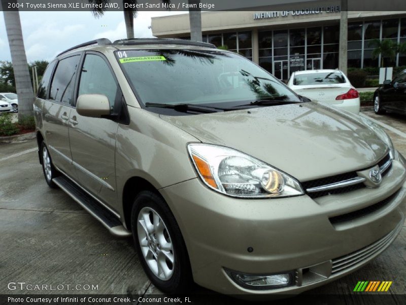 Desert Sand Mica / Fawn Beige 2004 Toyota Sienna XLE Limited AWD