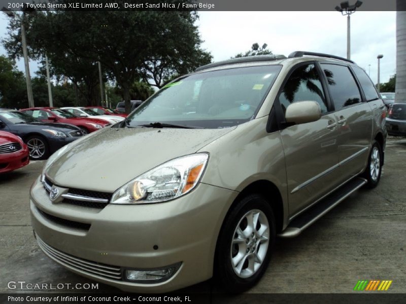 Desert Sand Mica / Fawn Beige 2004 Toyota Sienna XLE Limited AWD