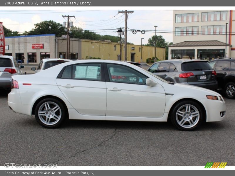 White Diamond Pearl / Ebony 2008 Acura TL 3.2