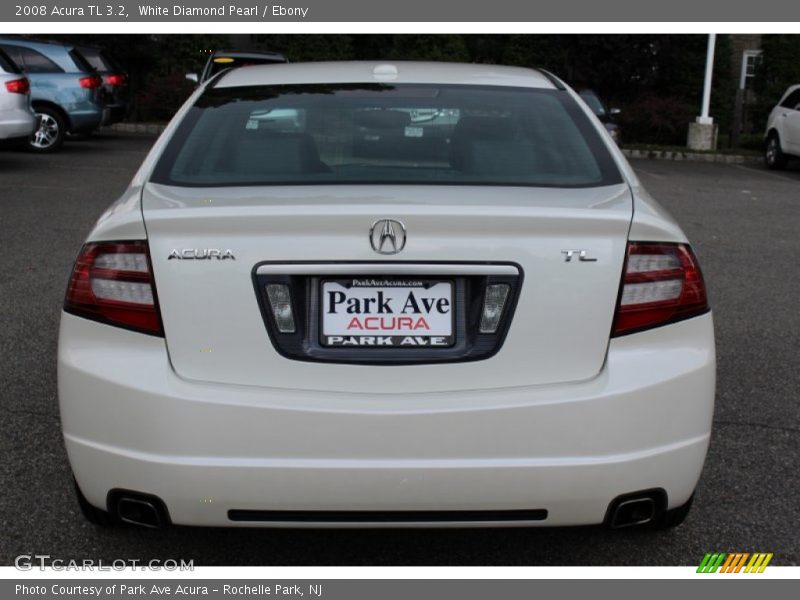 White Diamond Pearl / Ebony 2008 Acura TL 3.2