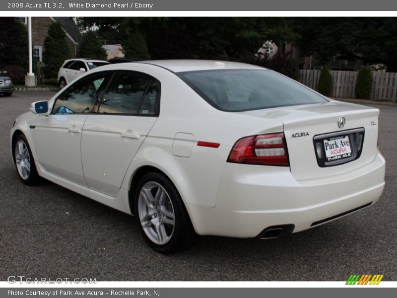 White Diamond Pearl / Ebony 2008 Acura TL 3.2
