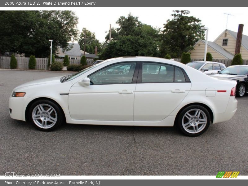 White Diamond Pearl / Ebony 2008 Acura TL 3.2