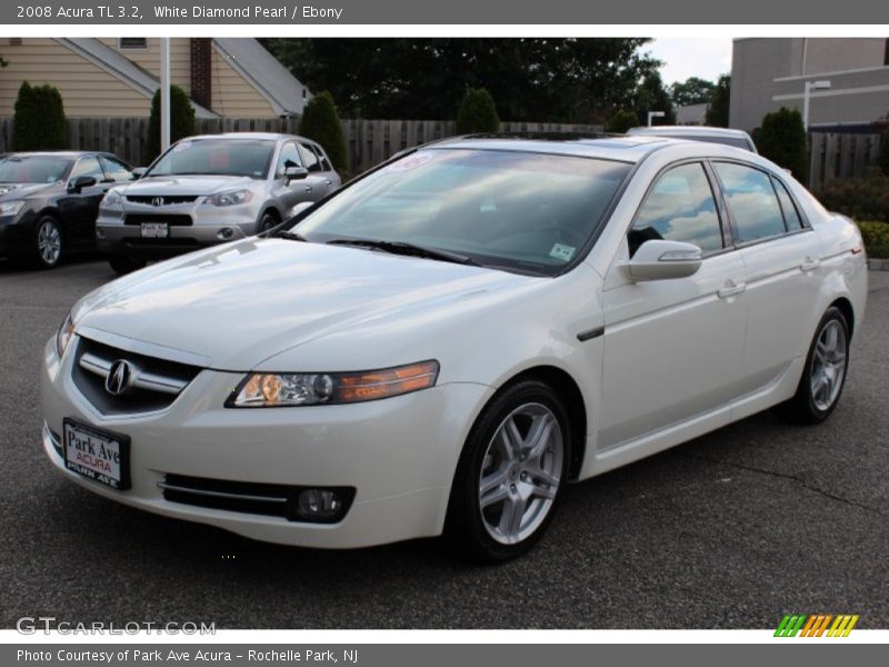 White Diamond Pearl / Ebony 2008 Acura TL 3.2