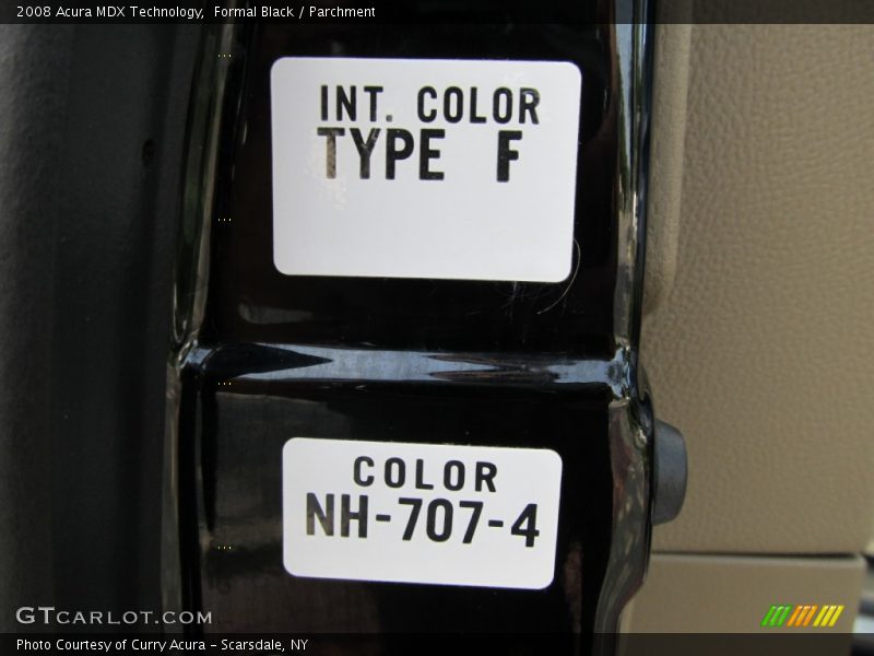 Formal Black / Parchment 2008 Acura MDX Technology