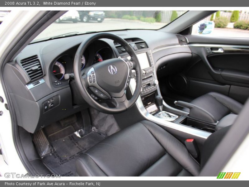 White Diamond Pearl / Ebony 2008 Acura TL 3.2