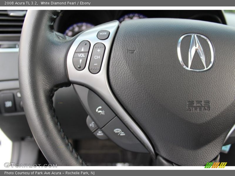 White Diamond Pearl / Ebony 2008 Acura TL 3.2