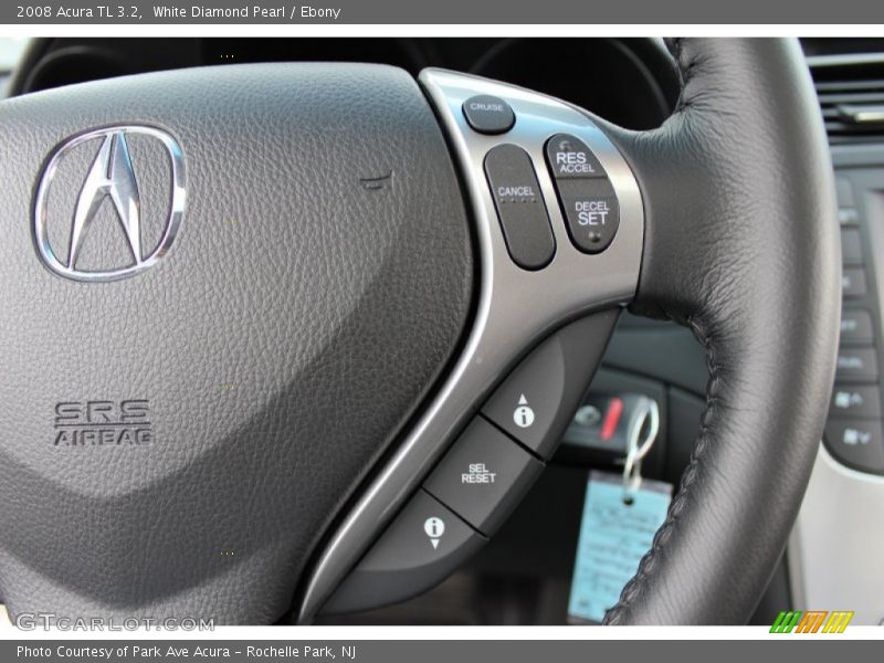 White Diamond Pearl / Ebony 2008 Acura TL 3.2