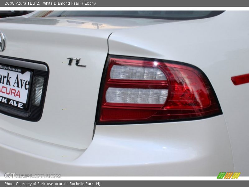 White Diamond Pearl / Ebony 2008 Acura TL 3.2