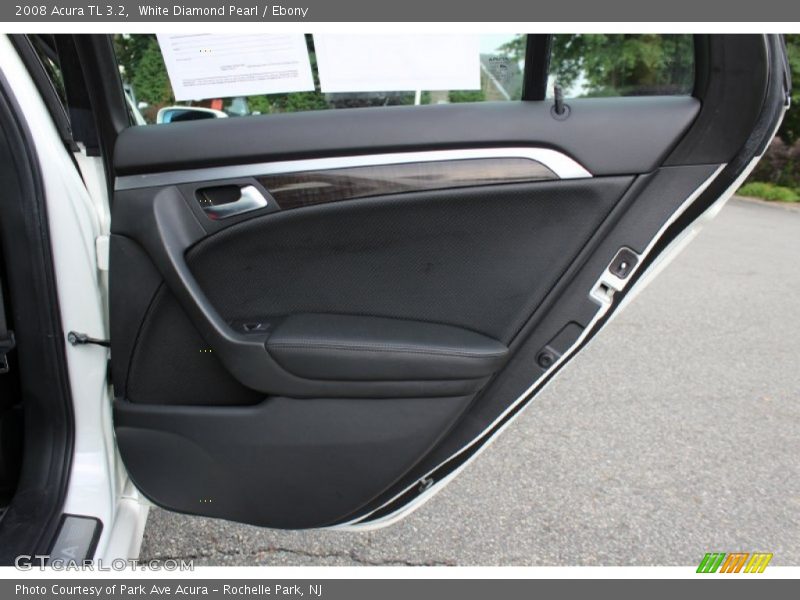 White Diamond Pearl / Ebony 2008 Acura TL 3.2