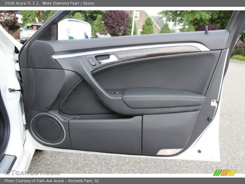 White Diamond Pearl / Ebony 2008 Acura TL 3.2