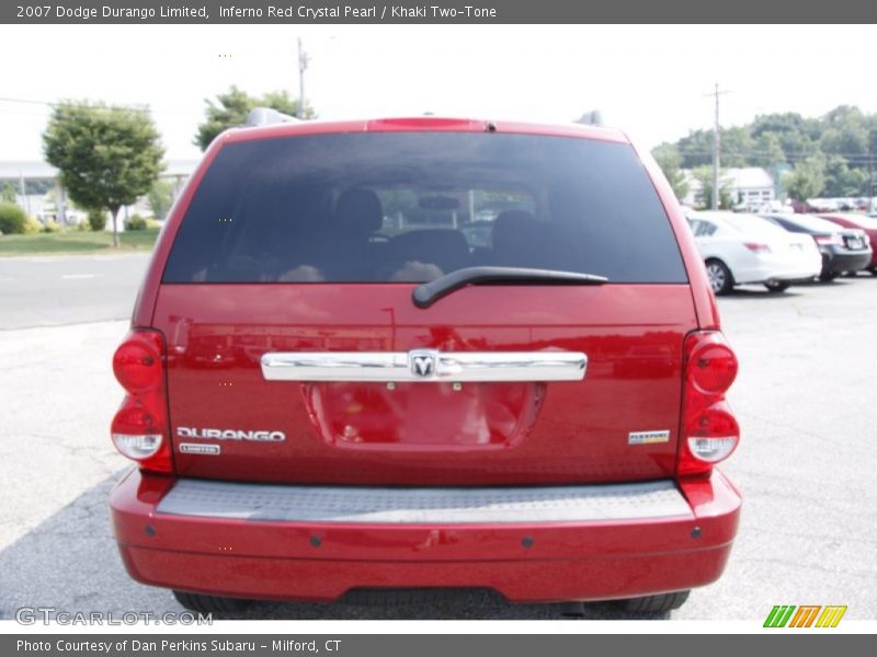 Inferno Red Crystal Pearl / Khaki Two-Tone 2007 Dodge Durango Limited