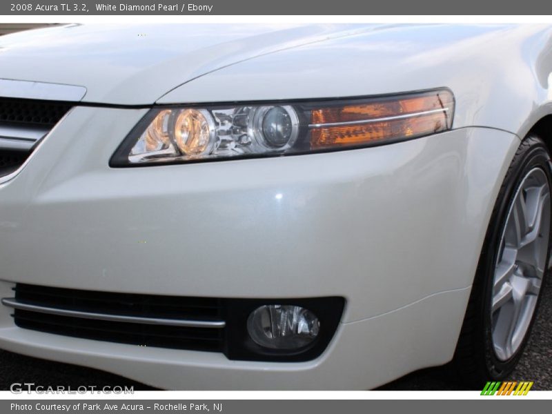 White Diamond Pearl / Ebony 2008 Acura TL 3.2