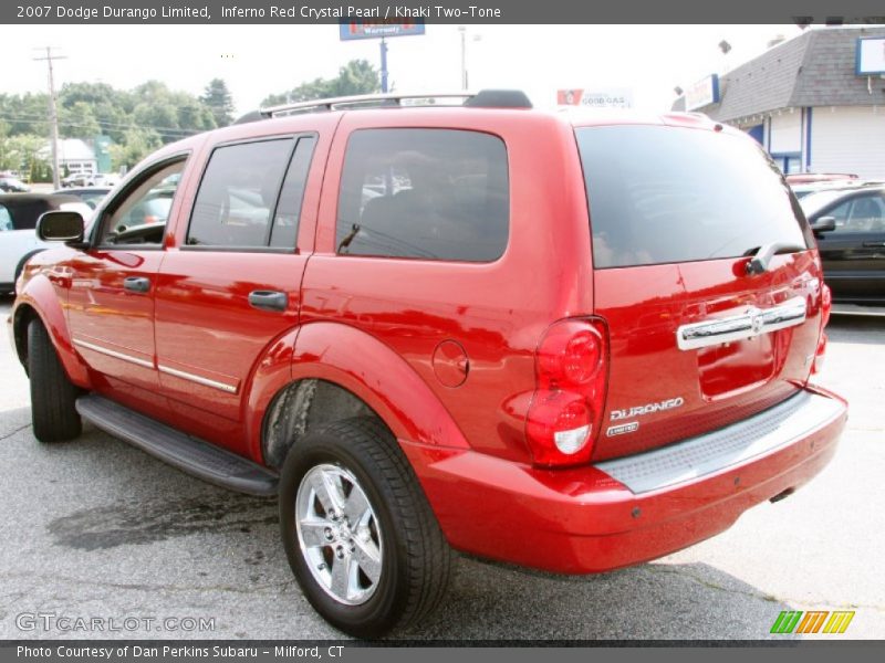Inferno Red Crystal Pearl / Khaki Two-Tone 2007 Dodge Durango Limited