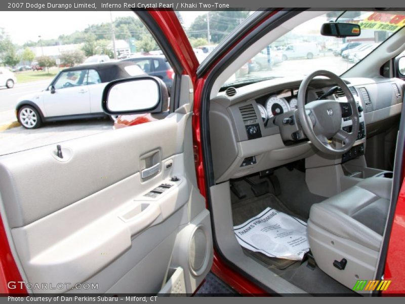 Inferno Red Crystal Pearl / Khaki Two-Tone 2007 Dodge Durango Limited