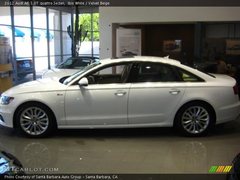 Ibis White / Velvet Beige 2012 Audi A6 3.0T quattro Sedan