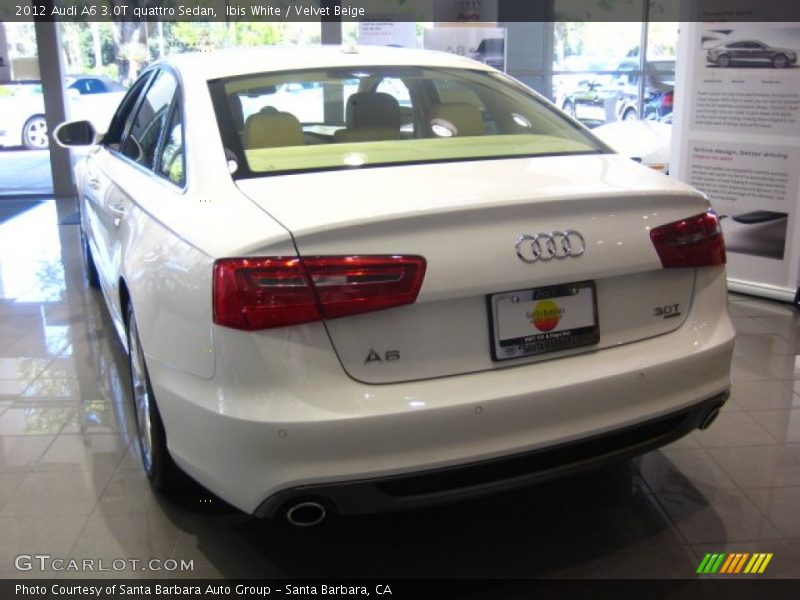 Ibis White / Velvet Beige 2012 Audi A6 3.0T quattro Sedan