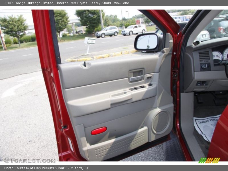 Inferno Red Crystal Pearl / Khaki Two-Tone 2007 Dodge Durango Limited