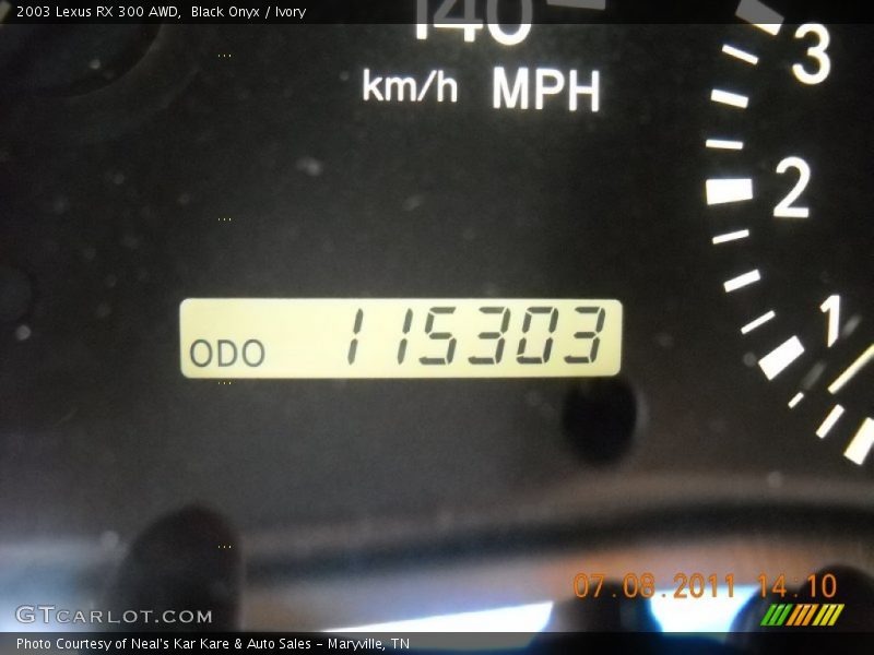 Black Onyx / Ivory 2003 Lexus RX 300 AWD