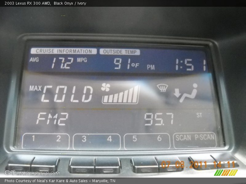 Black Onyx / Ivory 2003 Lexus RX 300 AWD