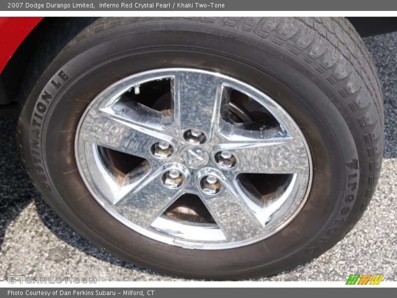 Inferno Red Crystal Pearl / Khaki Two-Tone 2007 Dodge Durango Limited