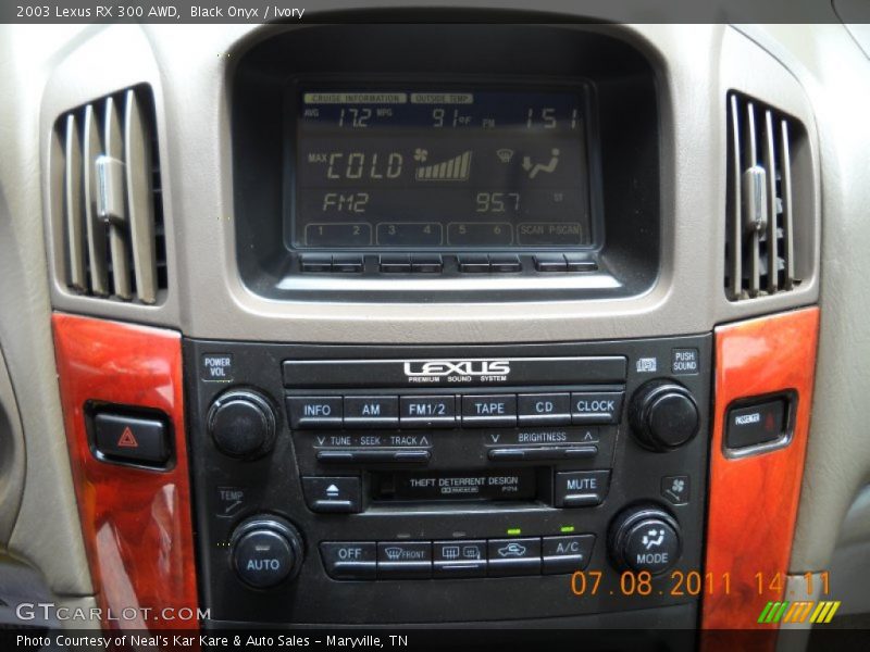 Black Onyx / Ivory 2003 Lexus RX 300 AWD