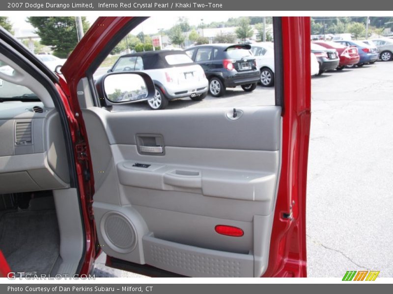 Inferno Red Crystal Pearl / Khaki Two-Tone 2007 Dodge Durango Limited