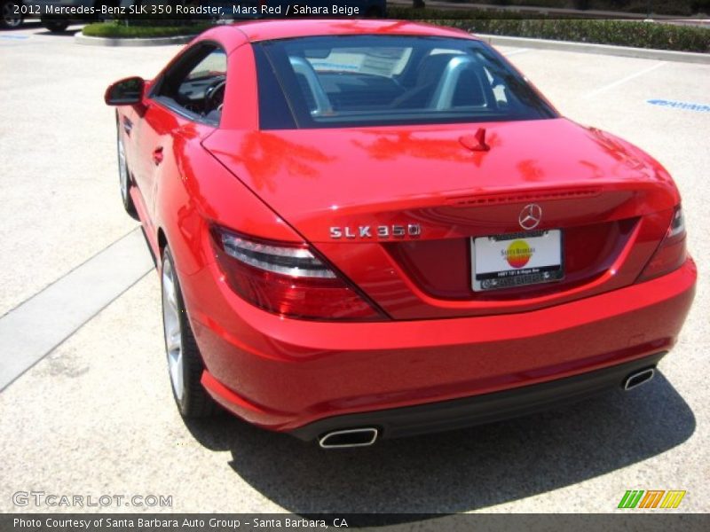 Mars Red / Sahara Beige 2012 Mercedes-Benz SLK 350 Roadster