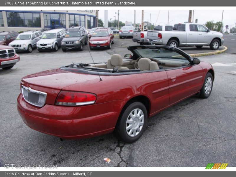  2003 Sebring LX Convertible Inferno Red Tinted Pearl