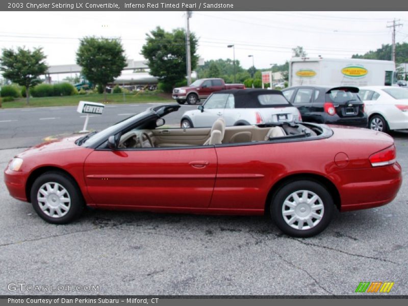  2003 Sebring LX Convertible Inferno Red Tinted Pearl
