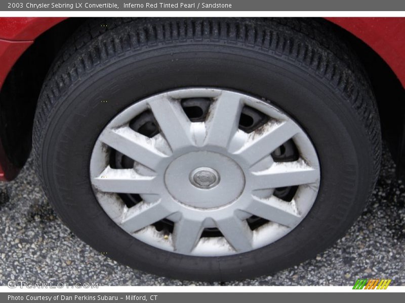 Inferno Red Tinted Pearl / Sandstone 2003 Chrysler Sebring LX Convertible