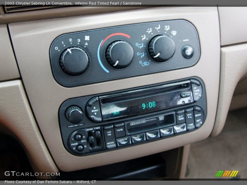 Controls of 2003 Sebring LX Convertible