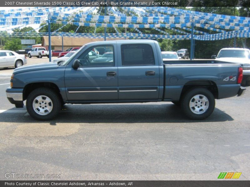 Blue Granite Metallic / Dark Charcoal 2007 Chevrolet Silverado 1500 Classic LS Crew Cab 4x4