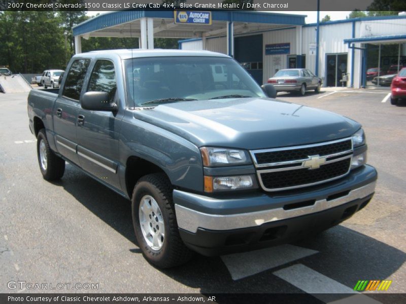 Blue Granite Metallic / Dark Charcoal 2007 Chevrolet Silverado 1500 Classic LS Crew Cab 4x4