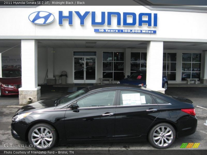 Midnight Black / Black 2011 Hyundai Sonata SE 2.0T