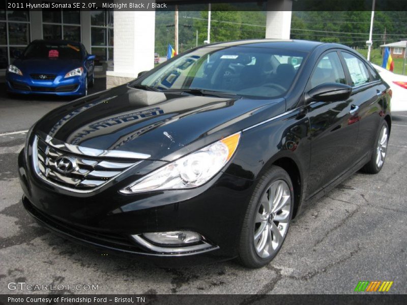 Midnight Black / Black 2011 Hyundai Sonata SE 2.0T