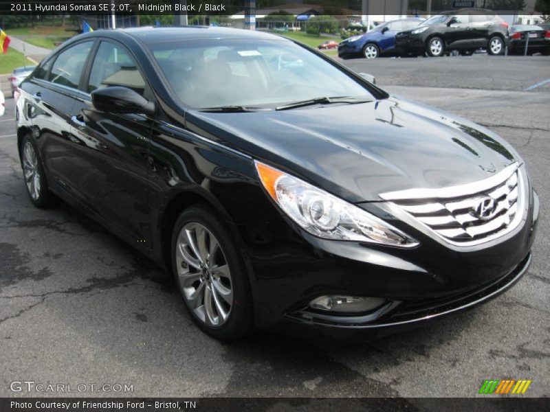 Midnight Black / Black 2011 Hyundai Sonata SE 2.0T